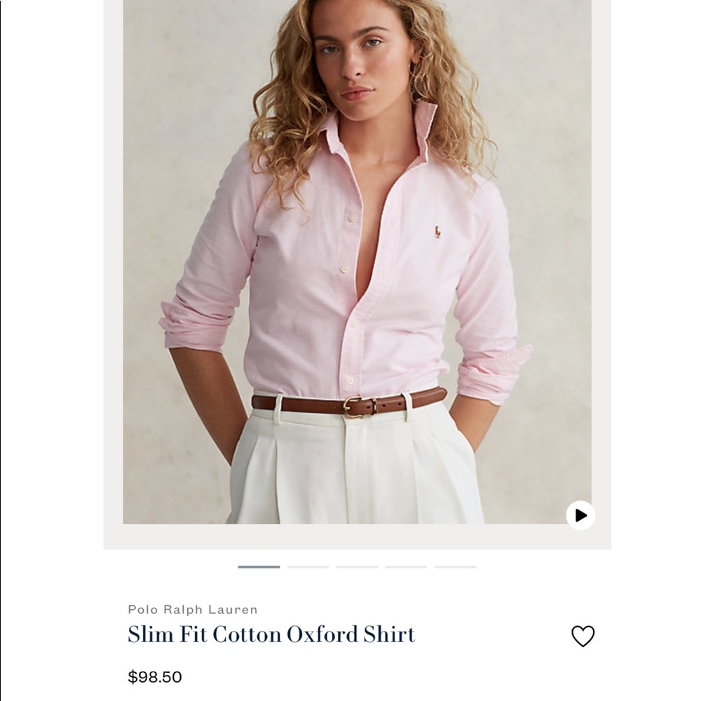 Ralph Lauren Slim Fit Cotton Oxford Shirt